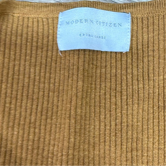 Modern Citizen mustard yellow ribbed sweater size xl - Picture 6 of 8